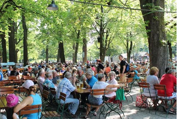Hirschgarten, Biergarten, München